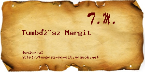 Tumbász Margit névjegykártya